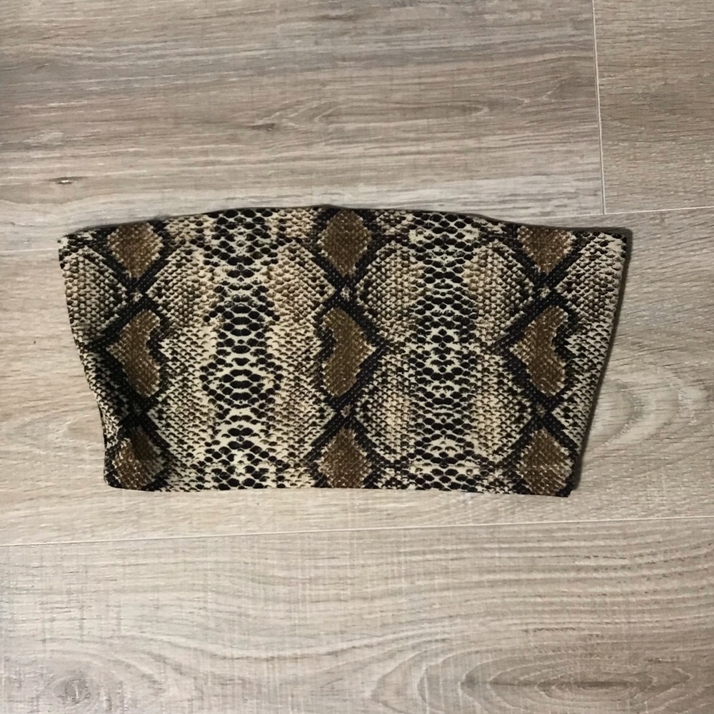 Snake Skin Tube Top